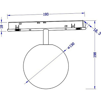 Магнитный трековый светильник Maytoni Luna TR038-4-5W3K-WW-DS 5Вт LED белый