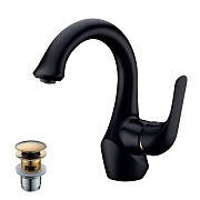 Смеситель для раковины LEMARK Swan LM5406BG золото/чёрный