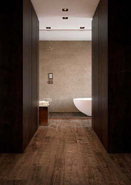 Матовый керамогранит MARAZZI ITALY Vero MA8Y Castagno Chevron 11х54см 1,069кв.м.