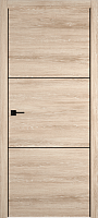Межкомнатная дверь Владимирская фабрика дверей Urban 2 Sand Vellum Black Mould Экошпон 800х2000мм молдинг