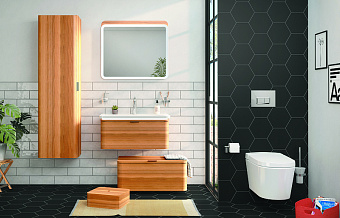 Пенал подвесной VITRA Nest Trendy 56187 37х45х160см натуральная древесина