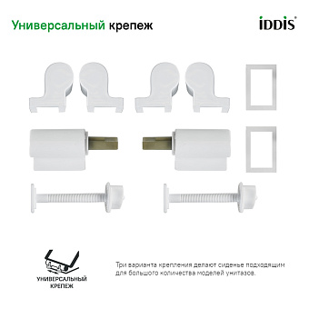 Сиденье для унитаза IDDIS 005PPS3i31 с микролифтом