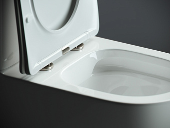 Унитаз напольный Ceramica Nova MIA CN1801 безободковый с микролифтом