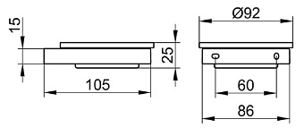 Мыльница Keuco Edition 90 19155019000 хром