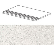 Плитка для ступеней Atlas Concord Италия MARVEL GEMS AUDB Terrazzo White Gradino Matt 60х30см 1,08кв.м. матовая