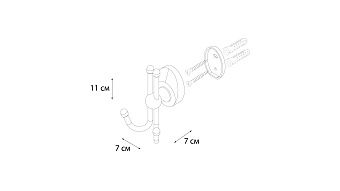 Крючок FIXSEN EUROPA FX-21805B хром