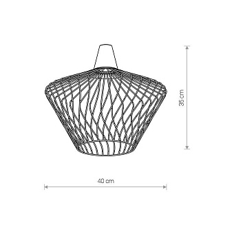 Плафон Nowodvorski Cameleon Wave S 8605 350х400мм чёрный