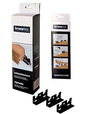 Монтажная клипса для плинтуса Kronotex (30 шт) арт. KTEX1