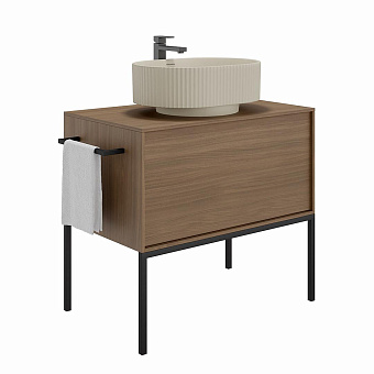Полотенцедержатель KERAMA MARAZZI Atollo ATrl.30.M чёрный матовый 30см