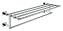 Полка в ванную GROHE Essentials Cube 40512001-ярусная 21х55,8см хром