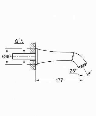 Излив GROHE 13341DA0