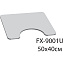 Коврик для ванной FIXSEN Lush FX-9001U 40х50см коричневый