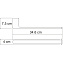 Полотенцедержатель WASSERKRAFT Berkel K-6800 K-6851 хром 34см