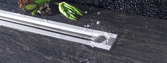 Щелевой душевой трап Pestan Confluo Slim Line 550 64,8х11,6см горизонтальный сток