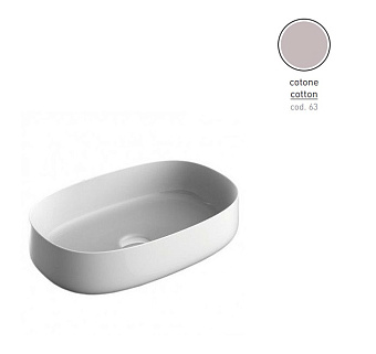 Раковина накладная ArtCeram Cognac COL003 63 00 55х35см