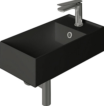 Раковина подвесная SIMAS Agile AG50 nero matt*1 50х27см