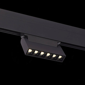 Магнитный трековый светильник ST Luce NANE ST364.436.06 6Вт LED чёрный