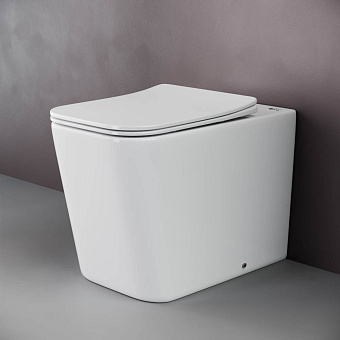 Унитаз приставной Ceramica Nova CUBIC CN1809 безободковый с микролифтом