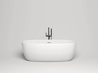 Ванна каменная SALINI LUCE 100121MRH S-Stone матовая 170х85см отдельностоящая