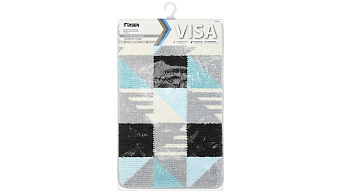 Коврик для ванной FIXSEN Visa FX-5005Z 50х80см серый