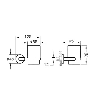 Держатель для аксессуаров VITRA Minimax S A44780 хром