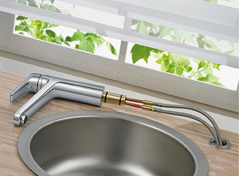 Смеситель для кухни IDEAL STANDARD CERAPLAN III B0954AA поворотный излив хром