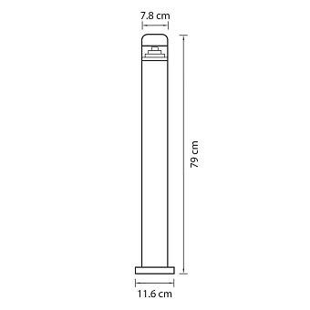 Светильник ландшафтный Lightstar Raggio 376707 6Вт IP55 LED чёрный