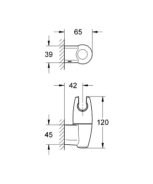 Держатель для душа GROHE 28401000 хром