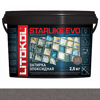 Эпоксидная затирка LITOKOL STARLIKE EVO коричневый 2,5кг