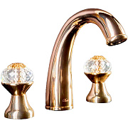Смеситель для раковины Boheme Flora 297-FL золотой