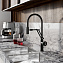 Смеситель для кухни IDDIS Grange GRABLFLi05 поворотный излив чёрный матовый