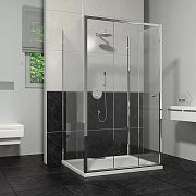 Угловое ограждение RGW Classic 04094097-011 CL-40 185х70см стекло прозрачное