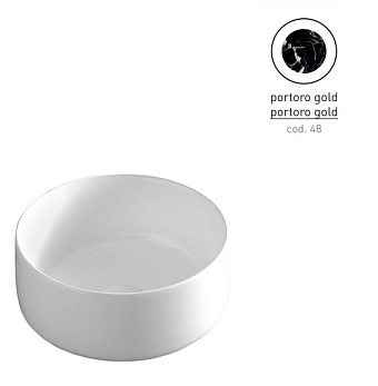 Раковина накладная ArtCeram Cognac COL004 48 00 35х35см