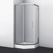 Угловое ограждение WASSERKRAFT Naab 86S11 200х90см стекло прозрачное