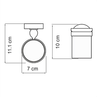 Стакан в ванную WASSERKRAFT Diemel K-2200 K-2228 хром