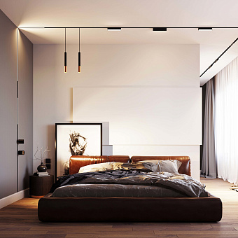 Магнитный трековый светильник Arlight Mag-Flat-Fold-25 034234 6Вт LED чёрный