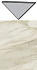 Вставка Atlas Concord Италия Marvel AMCY Royal Calacatta Corner A.E. 1,4х1,4см 0,004кв.м.