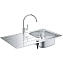 Мойка кухонная GROHE K200 31562SD1 86х50см нержавеющая сталь