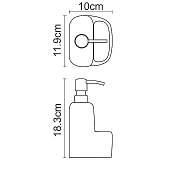 Дозатор WASSERKRAFT K-8499BLACK чёрный