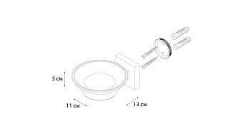 Мыльница FIXSEN METRA FX-11108 хром
