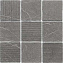 Матовый керамогранит WOW Gea 120291 Carved Charcoal 12,1х12,1см 0,542кв.м.