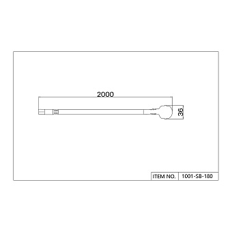 Коннектор магнитного трека Favourite 1001-SB-180 матовый чёрный