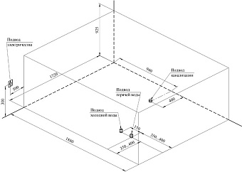 Мини бассейн СПА RADOMIR ЦЕЗАРЬ 1-30-0-0-0-050П 189х174х69см 0,85куб.м
