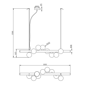 Светильник подвесной Stilfort Shardin 2165/05/08P 40Вт G9 LED