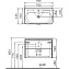 Тумба с раковиной VITRA Nest Trendy 56147 45х80х37см