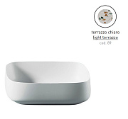Раковина накладная ArtCeram Cognac COL008 89 00 55х35см