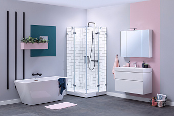 Тумба с раковиной AQUANET Бруклин 212598 43,6х86х66,2см