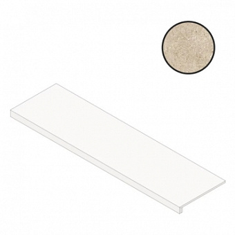 Плитка для ступеней Atlas Concord Италия Boost Stone A7OS Cream Scalino 33х120см 0,396кв.м. матовая