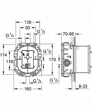 Внутренняя часть смесителя GROHE Rapido T 35500000