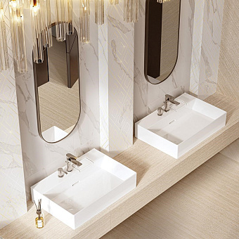 Бордюр KERAMA MARAZZI Алентежу SPA055R белый матовый обрезной 2,5х30см 0,007кв.м.